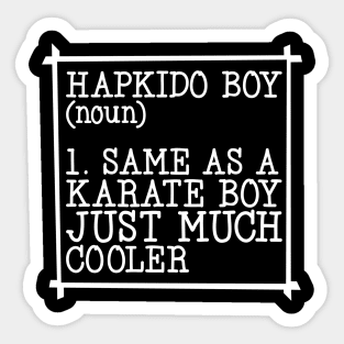 Hapkido boy Sticker